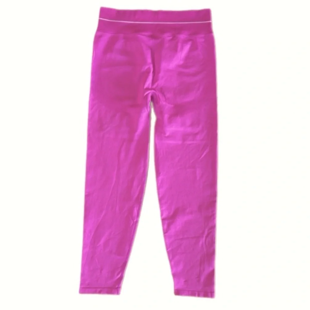 NWOT Victoria's Secret PINK Seamless Classic Leggings in Hot Pink Size XL - Picture 4 of 5